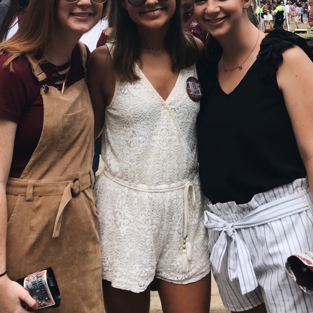 American Eagle Lace Romper